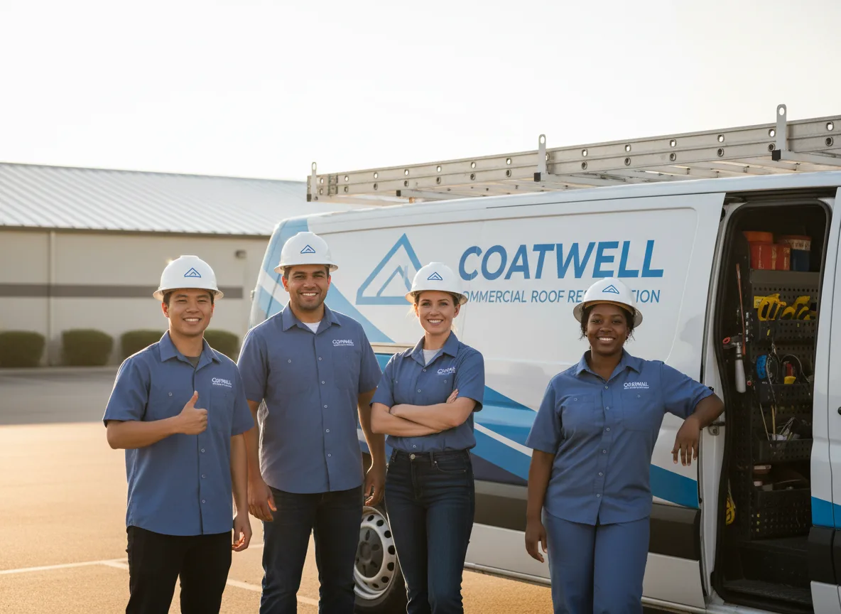 Commercial roof coating company in Sperry, IA