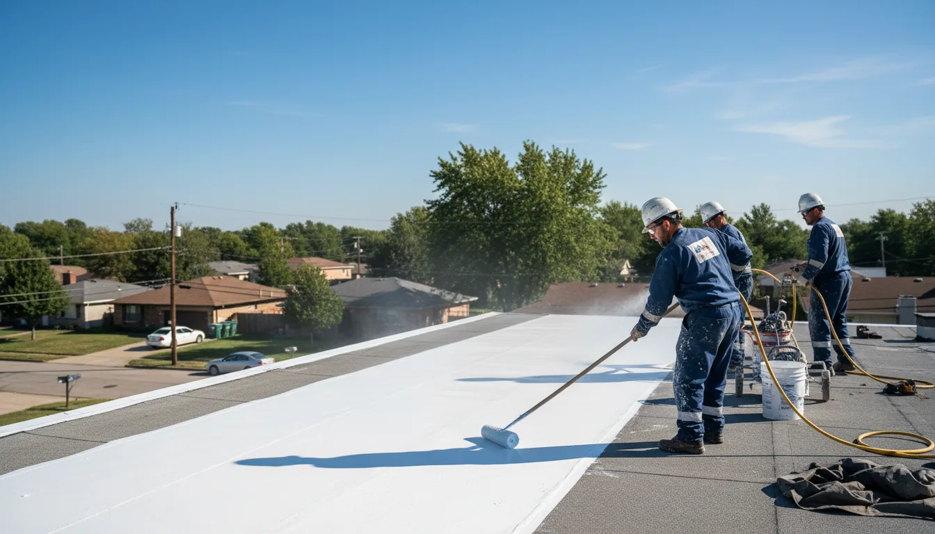 Commercial roof coating in Sperry, IA near me